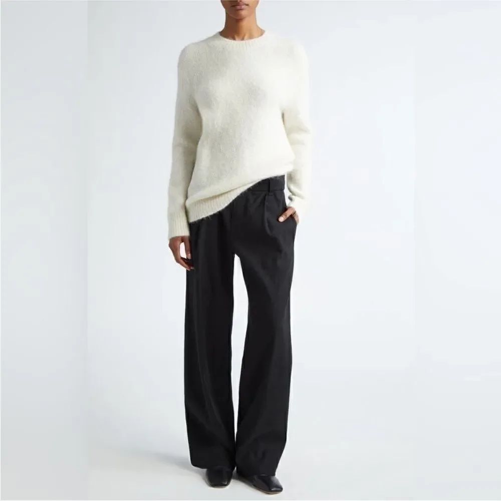 Vince NWT Straight Leg Linen Blend Pull-On black XL MSRP $395